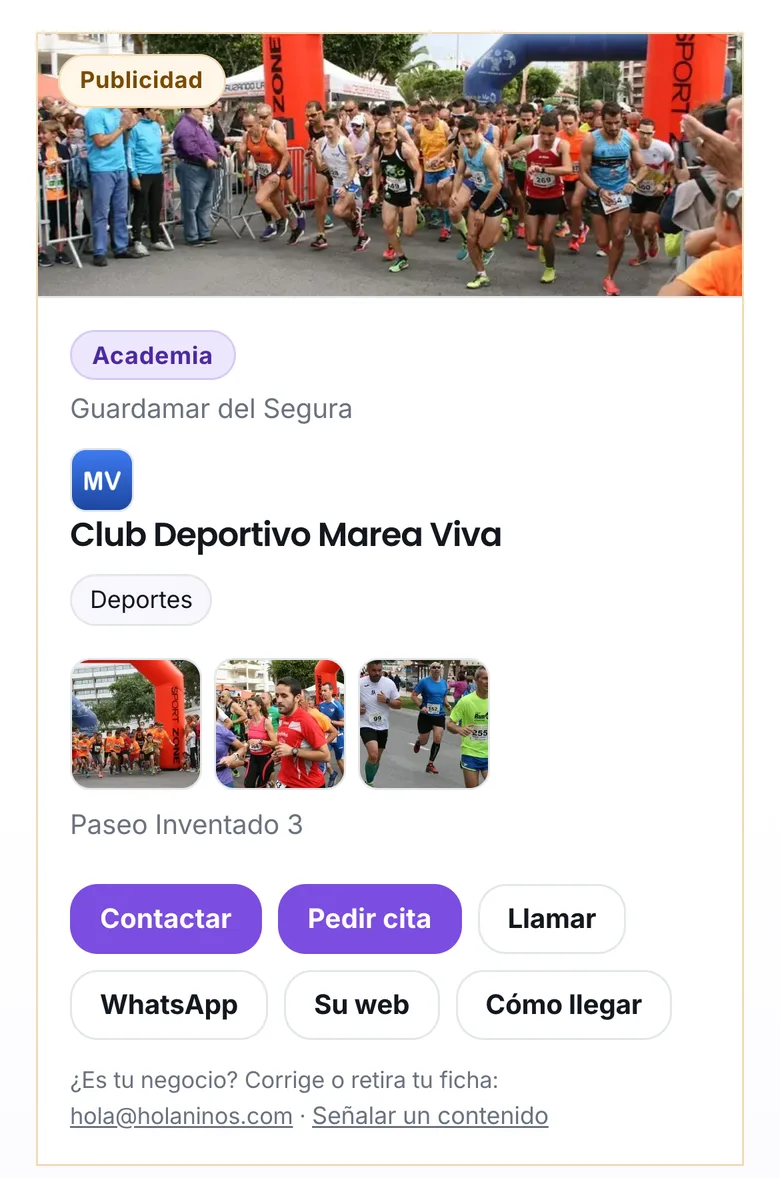 Una ficha Pro con la etiqueta Publicidad